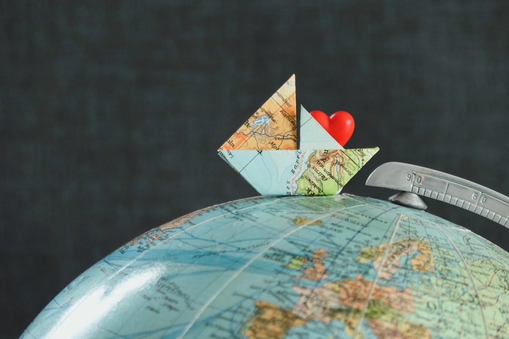 globe, ship, exploration, to travel, heart, adventure, world, explore, vacation, sea, water, wedding, sail, world travel, vacations, plane, nature, coupon, wanderlust
